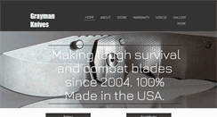 Desktop Screenshot of graymanknives.com