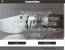 Tablet Screenshot of graymanknives.com